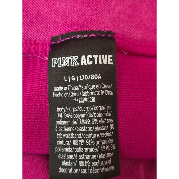 Victoria Secret Pink Active Athletic Athleisure Pink Women's Joggers L - Picture 4 of 4